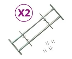 Reguliuojamos apsauginės grotelės langams, 2vnt., 700-1050mm