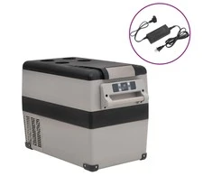 Šaltdėžė su rankena ir adapteriu, juoda ir pilka, 35l, PP ir PE