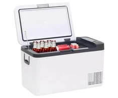 Šaltdėžė su rankena, juodos ir baltos spalvos, 25l, PP ir PE