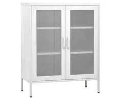 Sandėliavimo spintelė, baltos spalvos, 80x35x101,5cm, plienas