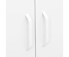 Sandėliavimo spintelė, baltos spalvos, 80x35x101,5cm, plienas