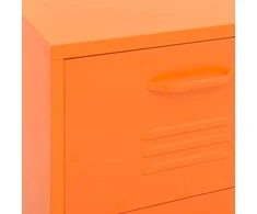 Sandėliavimo spintelė, oranžinė, 42,5x35x101,5cm, plienas