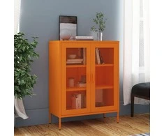 Sandėliavimo spintelė, oranžinė, 80x35x101,5cm, plienas