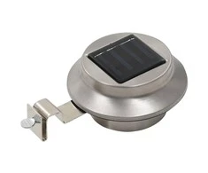 Saul. en. įkr. LED lauko švies., 12vnt., balt. sp., 12cm, apv.