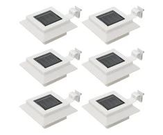 Saulės energija įkraunami lauko LED šviestuvai, 6vnt., 12cm