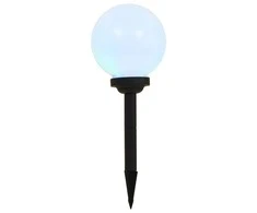 Saulės energija įkraunami lauko LED šviestuvai, 3vnt., 20cm