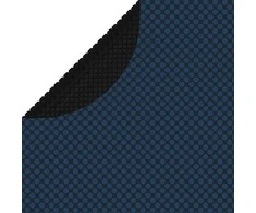 Saulę sugerianti baseino plėvelė, juoda/mėlyna, 527cm, PE