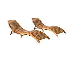 Sofa Saulės gultai, 2vnt., akacijos medienos masyvas (2x310166)