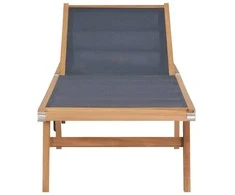 Sofa Saulės gultai su ratukais, 2vnt., tikmedis ir tekstilenas
