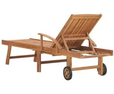 Sofa Saulės gultai su smėlio čiužinukais, 2vnt., tikmedis