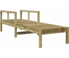 Saulės gultas, 199,5x62x55cm, impregnuota pušies mediena