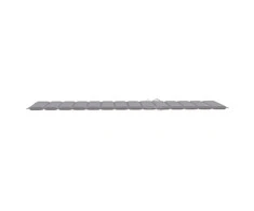 Saulės gulto čiužinukas, pilkos spalvos, 200x70x3cm, audinys
