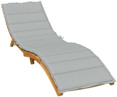 Saulės gulto čiužinukas, šviesiai pilkas, 200x70x4cm, audinys