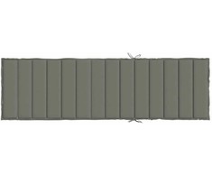 Saulės gulto čiužinukas, tamsiai pilkas, 200x70x4cm, audinys