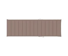 Saulės gulto čiužinukas, taupe spalvos, 200x60x3cm, audinys