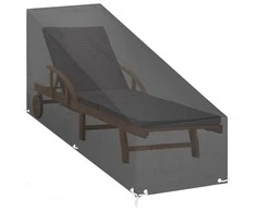 Saulės gulto uždangalas, 200x65x35/60cm, polietilenas, 12 kilpų