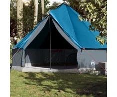 Šeimos palapinė, mėlyna, 10 vietų, tipi, atspari vandeniui