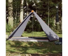 Šeimos palapinė, pilka ir oranžinė, aštuonvietė, tipi