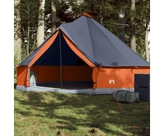 Šeimos palapinė, pilka ir oranžinė, šešiavietė, tipi