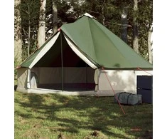 Šeimos palapinė, žalia, šešiavietė, tipi, atspari vandeniui