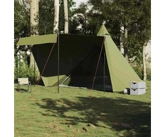 Šeimos palapinė, žalia, aštuonvietė, tipi, atspari vandeniui