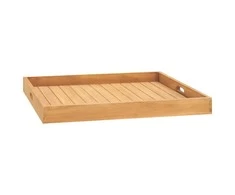Serviravimo padėklas, 70x70cm, tikmedžio medienos masyvas