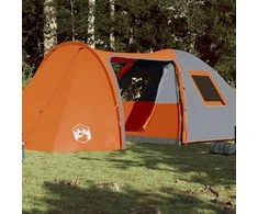 Šeimos palapinė, oranžinė, šešiavietė, kupolinė