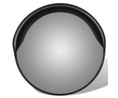 Sferinis kelio veidrodis, juodas, 30cm, PC plastikas, laukui