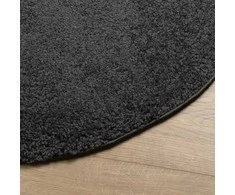 Shaggy kilimas PAMPLONA, antracito, 80cm skersmens