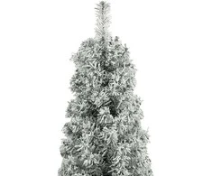 Siaura Kalėdų eglutė su stovu ir sniegu, 300cm, PVC