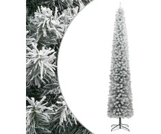 Siaura Kalėdų eglutė su stovu ir sniegu, 300cm, PVC