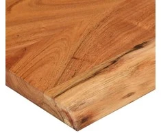 Sieninė lentyna, 100x30x2,5cm, akacijos masyvas, su gyvu kraštu