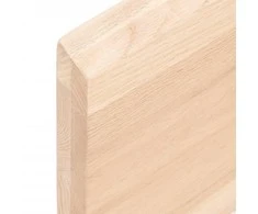 Sieninė lentyna, 100x40x(2-4) cm, neapdorotas ąžuolo masyvas