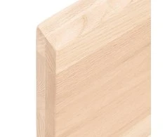 Sieninė lentyna, 100x50x(2-4) cm, neapdorotas ąžuolo masyvas