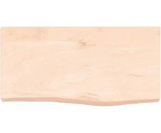 Sieninė lentyna, 60x30x(2-6) cm, neapdorotas ąžuolo masyvas