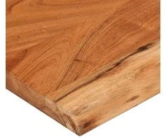Sieninė lentyna, 90x30x3,8cm, akacijos masyvas, su gyvu kraštu