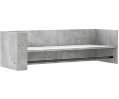 Sieninė lentyna, betono pilkos spalvos, 100x35x30,5cm, MDP