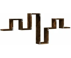 Sieninė lentyna, dūminio ąžuolo, 104,5x10x43cm, MDP