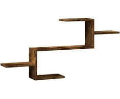 Sieninė lentyna, dūminio ąžuolo, 104x15x49cm, apdirbta mediena