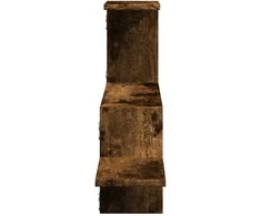 Sieninė lentyna, dūminio ąžuolo, 104x15x49cm, apdirbta mediena