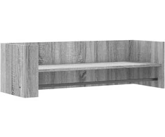 Sieninė lentyna, pilka ąžuolo, 100x35x30,5cm, apdirbta mediena