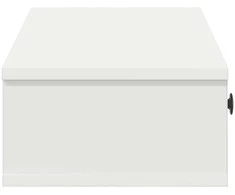 Sieninė lentyna su stalčiais, baltos, 100x37,5x19cm