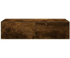 Sieninė lentyna su stalčiais, dūminio ąžuolo, 60x26,5x15cm