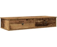 Sieninė lentyna su stalčiais, medienos, 100x37,5x19cm