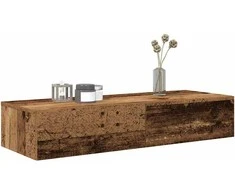 Sieninė lentyna su stalčiais, medienos, 100x36x19cm