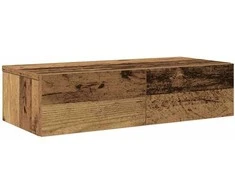 Sieninė lentyna su stalčiais, medienos, 60x26,5x15cm