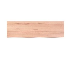 Sieninė lentyna, šviesiai ruda, 100x30x(2-4) cm, ąžuolo masyvas