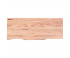 Sieninė lentyna, šviesiai ruda, 100x40x(2-4) cm, ąžuolo masyvas