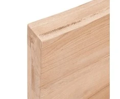 Sieninė lentyna, šviesiai ruda, 100x50x(2-6) cm, ąžuolo masyvas