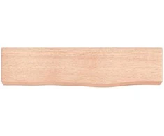 Sieninė lentyna, šviesiai ruda, 40x10x4cm, ąžuolo masyvas